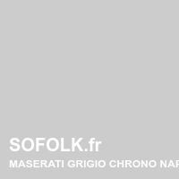 Teinte si&egrave;ge cuir MASERATI