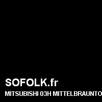 Teinte siège cuir MITSUBISHI